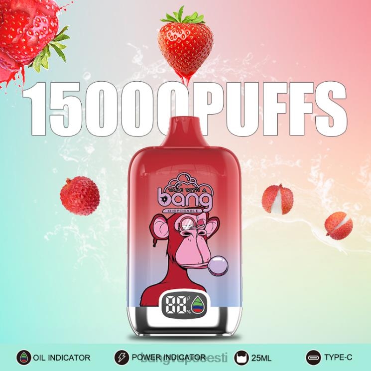 Bang Vape Digital Smart Screen 15000 pihustust 25ml ühekordselt kasutatavad 60J8J11 Bang Vape Eesti