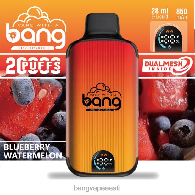 Bang Vape Digital Smart Screen 20 000 pahvi ühekordselt kasutatavad 60J8J3 Vape Gang Eesti