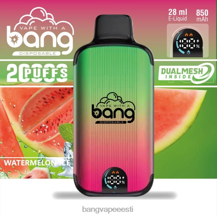Bang Vape Digital Smart Screen 20 000 pahvi ühekordselt kasutatavad 60J8J3 Vape Gang Eesti