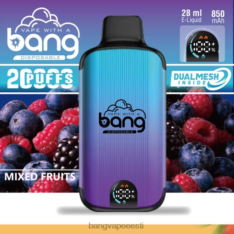 Bang Vape Digital Smart Screen 20 000 pahvi ühekordselt kasutatavad 60J8J3 Vape Gang Eesti