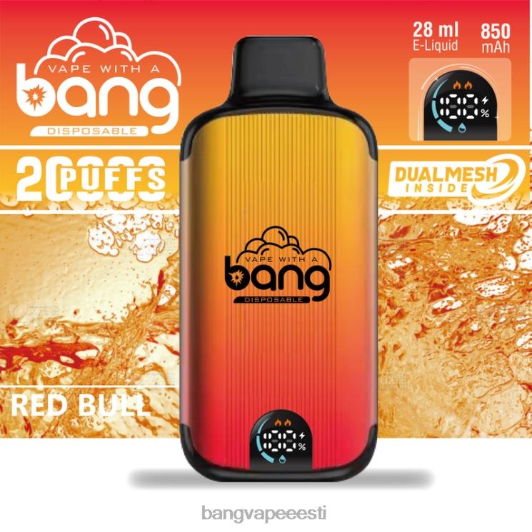 Bang Vape Digital Smart Screen 20 000 pahvi ühekordselt kasutatavad 60J8J3 Vape Gang Eesti