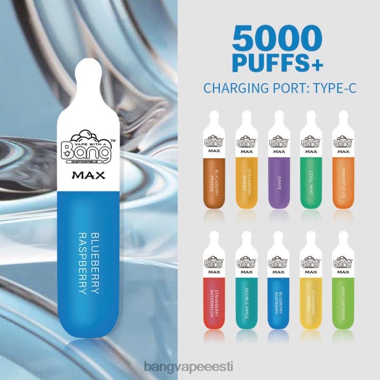 Bang Vape Max 5000 pahviga baar ühekordselt kasutatavad 60J8J10 Bang Box Vape Flavors
