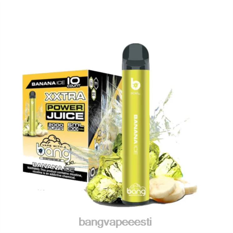 Bang Vape XXL 2000 pahvi banaani jää 60J8J13 Vape Gang Eesti