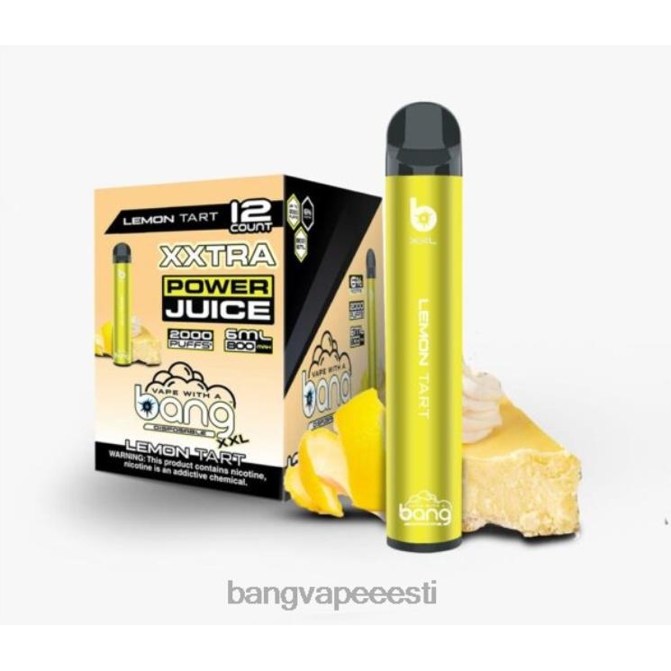 Bang Vape XXL 2000 pahvi sidruni tart 60J8J19 Vape With A Bang Disposable