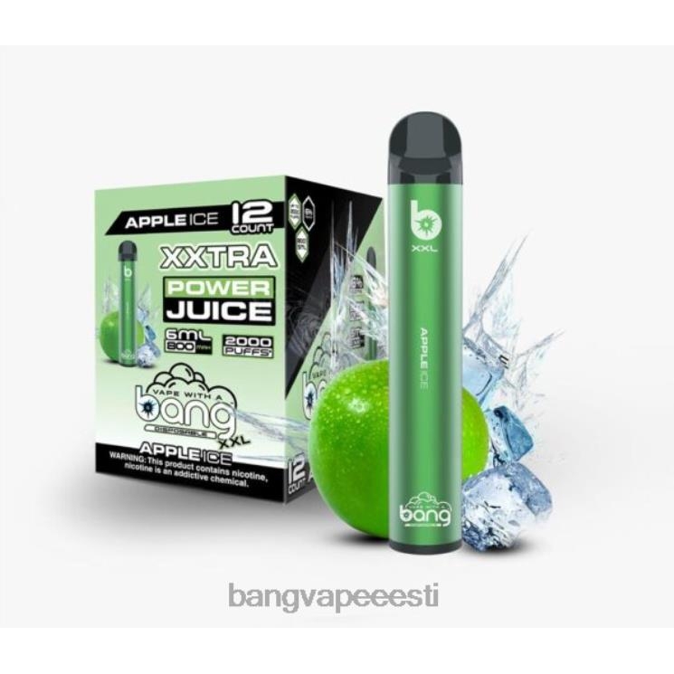 Bang Vape XXL 2000 pahvi õunajää 60J8J12 Bang Vape Tallinn