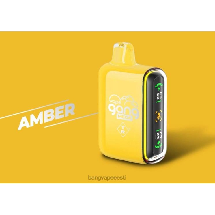 Vape Gang MEGA 20 000 ühekordset pahvi (5 tk) merevaigukollane 60J8J50 Bang Box Vape Flavors